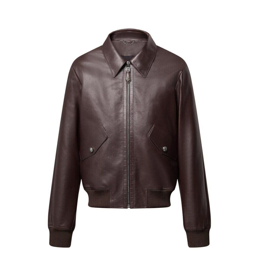 Veste en cuir Louis Vuitton
