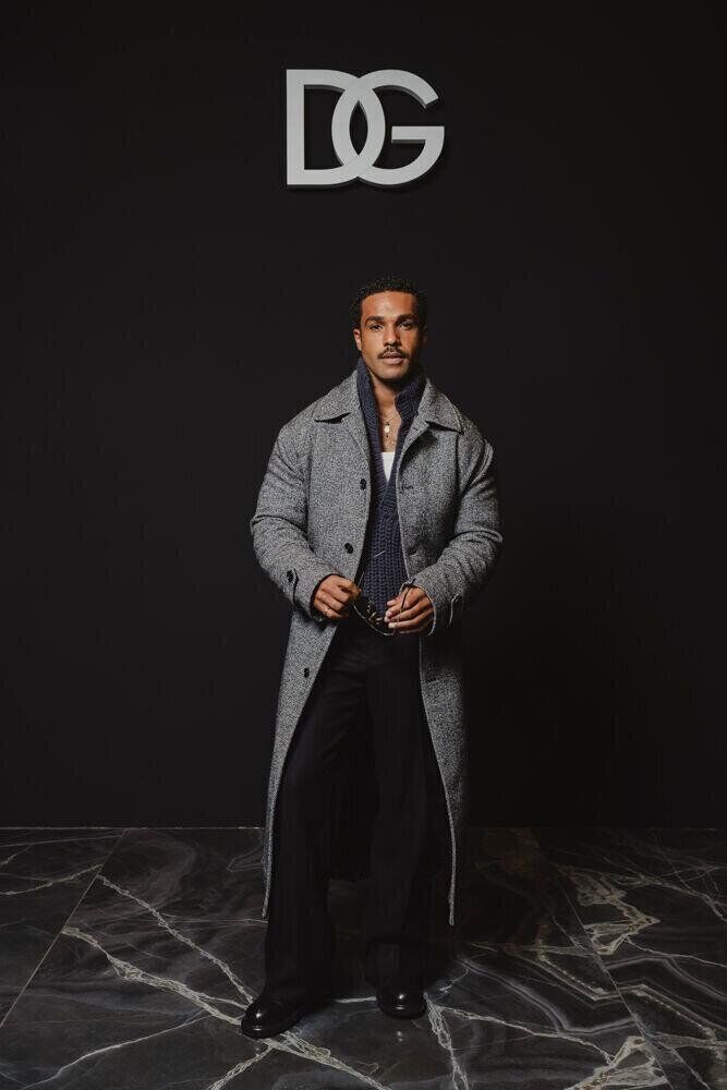 Lucien laviscount au défilé Dolce & Gabbana homme