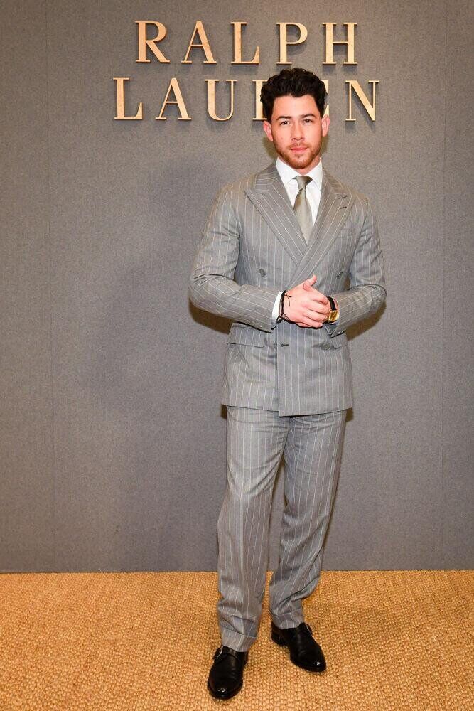 Nick Jonas au défilé Ralph Lauren homme automne-hiver 2026-2027.