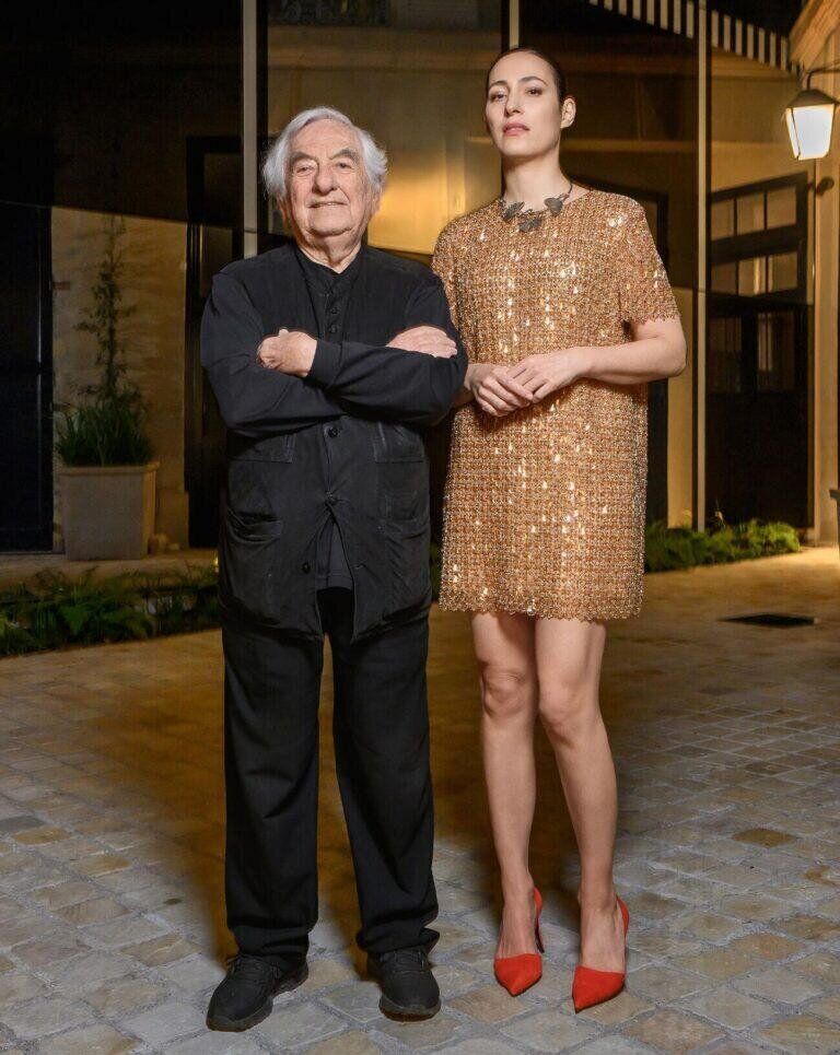 Daniel Buren et Charlotte Dauphin © Michael Huard/ SAY WHO .
