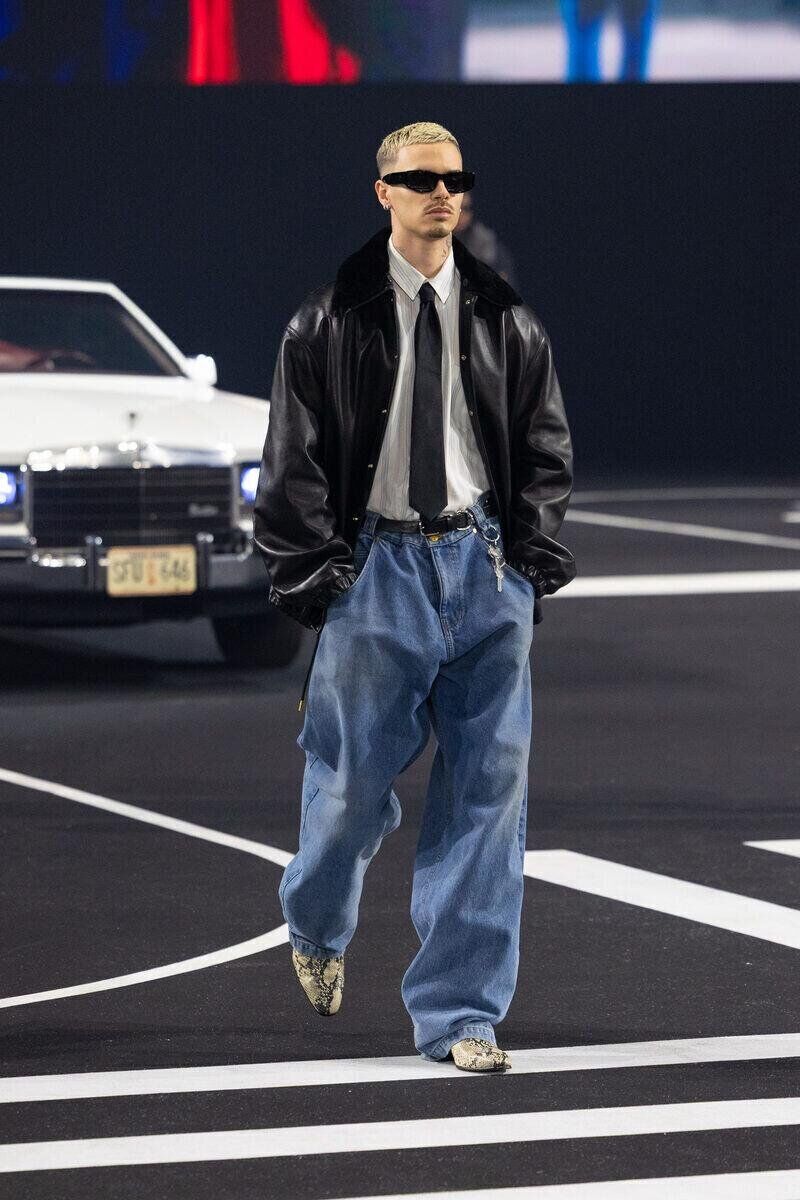 Romeo Beckham au défilé WIlly Chavarria automne-hiver 2026-2027