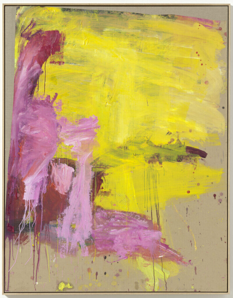 Sans titre (2025) de Martha Jungwirth. Huile sur papier sur toile.
