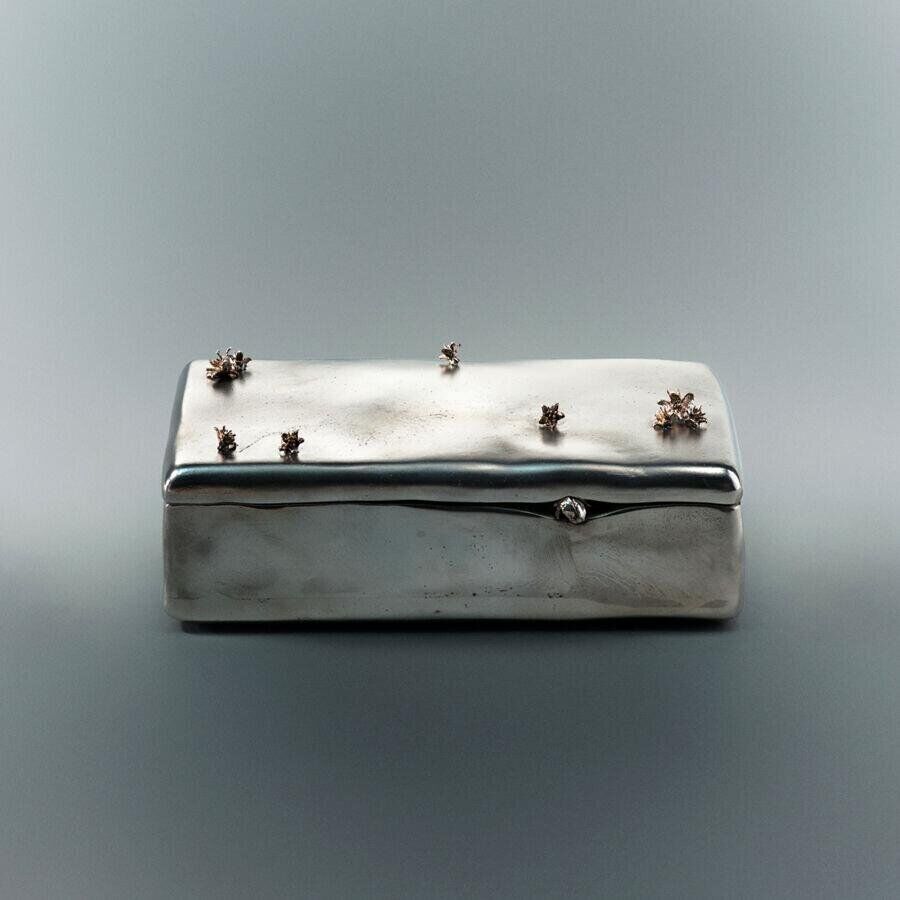 boite en étain collection beaux objets caron x atelier constant