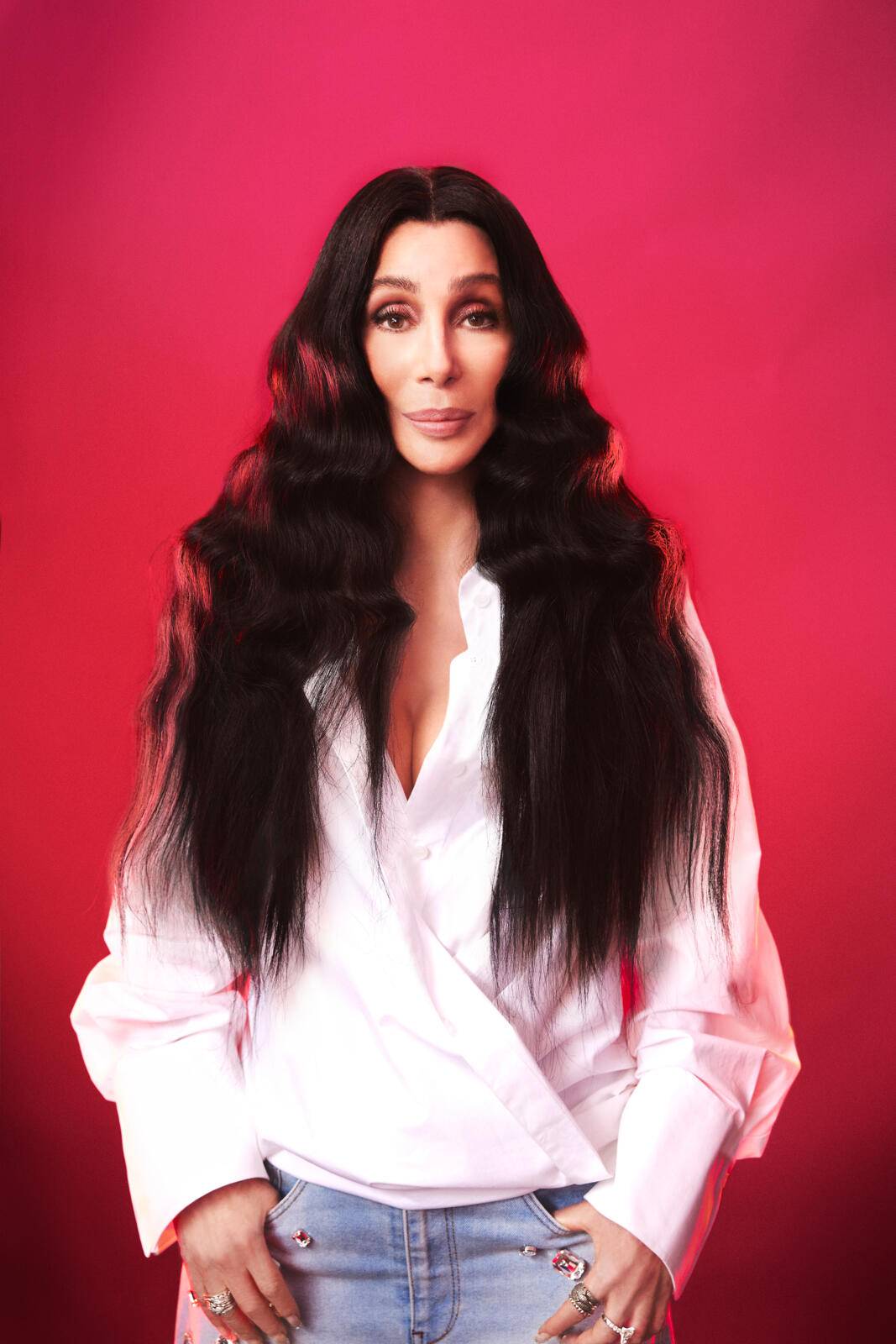 Cher pour son album Christmas en 2023 © WMG France/WEA Music.