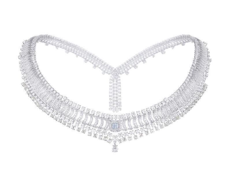 Collier haute joaillerie écho de De Beers.