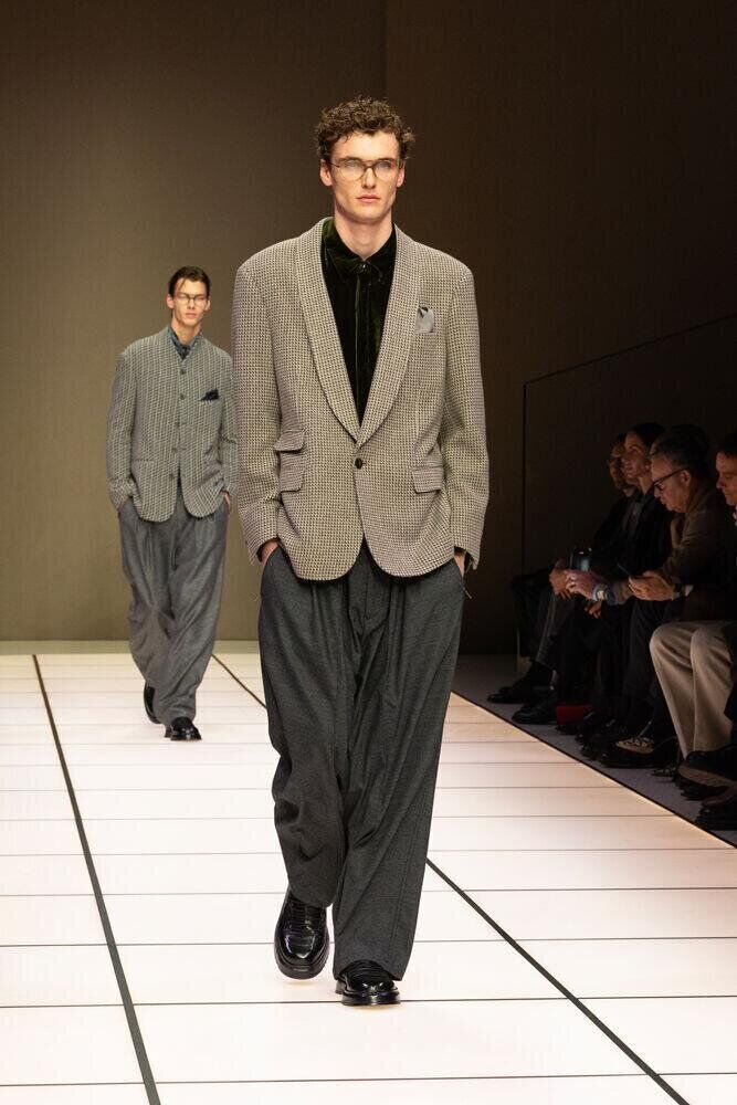 Le défilé Giorgio Armani homme automne-hiver 2026-2027 à la Fashion Week de Milan