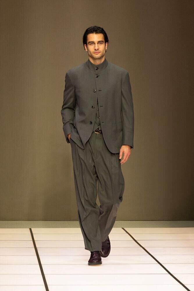 Le défilé Giorgio Armani homme automne-hiver 2026-2027 à la Fashion Week de Milan