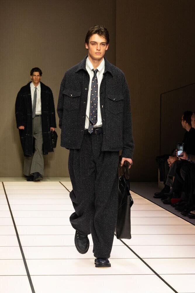 Le défilé Giorgio Armani homme automne-hiver 2026-2027 à la Fashion Week de Milan