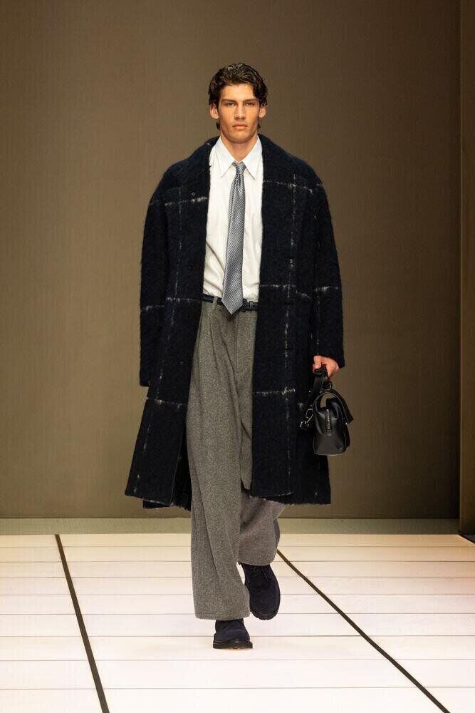 Le défilé Giorgio Armani homme automne-hiver 2026-2027 à la Fashion Week de Milan