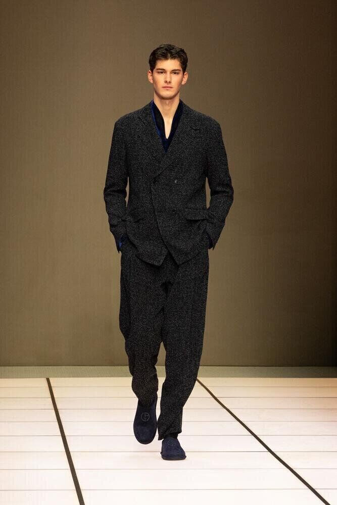 Le défilé Giorgio Armani homme automne-hiver 2026-2027 à la Fashion Week de Milan