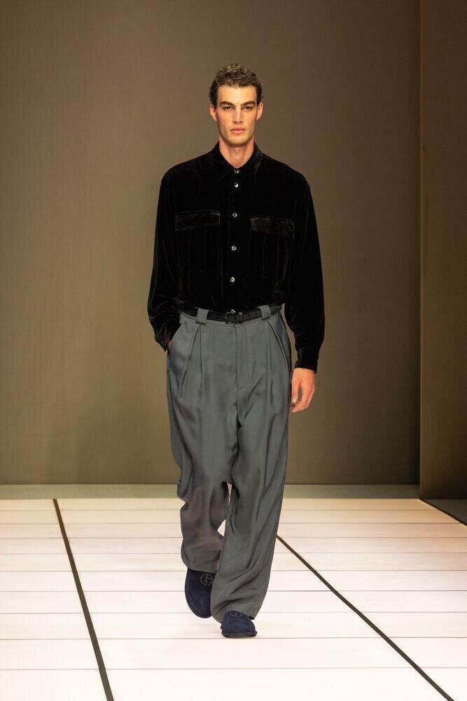 Le défilé Giorgio Armani automne-hiver 2026-2027 à la Fashion Week de Milan