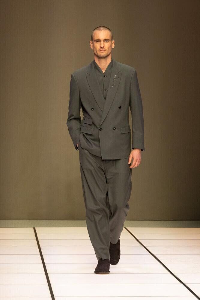 Le défilé Giorgio Armani homme automne-hiver 2026-2027 à la Fashion Week de Milan