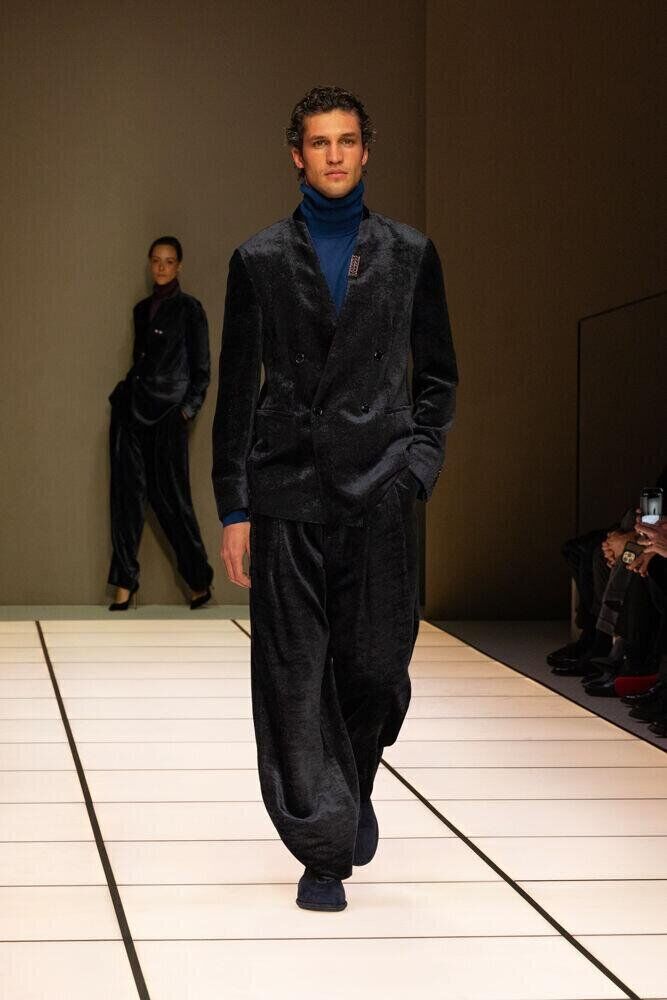 Le défilé Giorgio Armani automne-hiver 2026-2027 à la Fashion Week de Milan