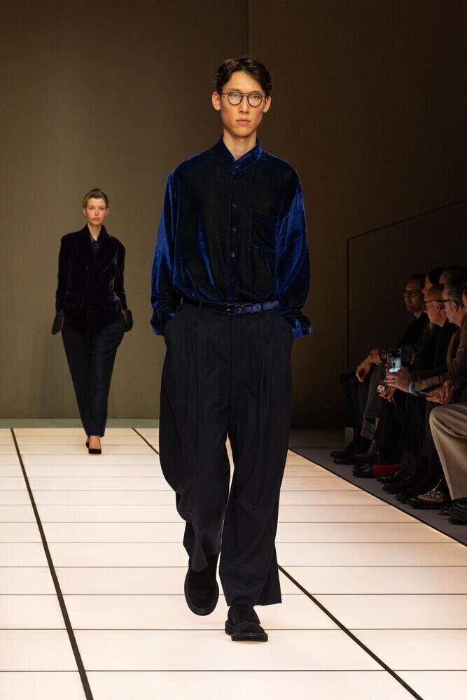 Le défilé Giorgio Armani automne-hiver 2026-2027 à la Fashion Week de Milan