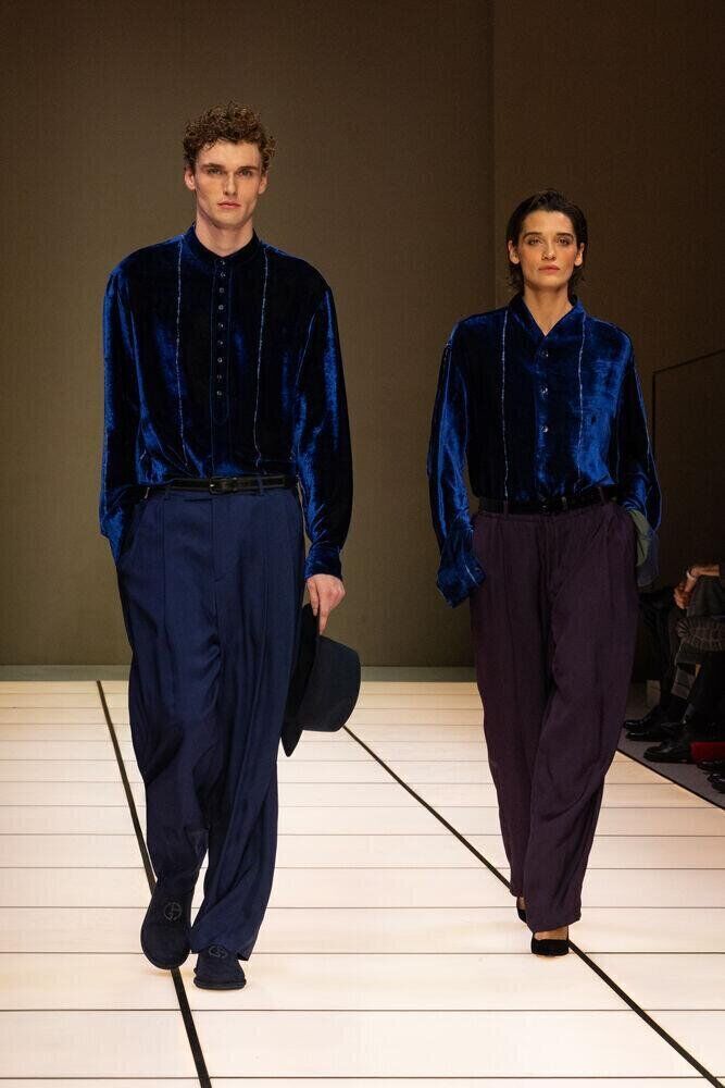 Le défilé Giorgio Armani automne-hiver 2026-2027 à la Fashion Week de Milan
