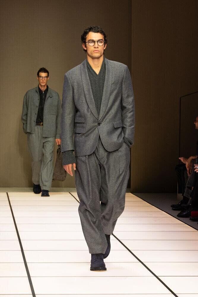 Le défilé Giorgio Armani homme automne-hiver 2026-2027 à la Fashion Week de Milan