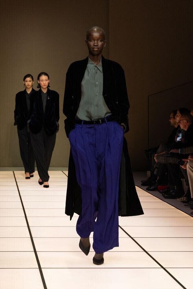 Le défilé Giorgio Armani automne-hiver 2026-2027 à la Fashion Week de Milan