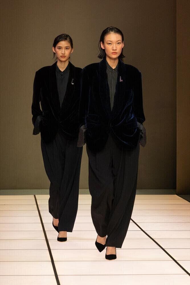 Le défilé Giorgio Armani automne-hiver 2026-2027 à la Fashion Week de Milan