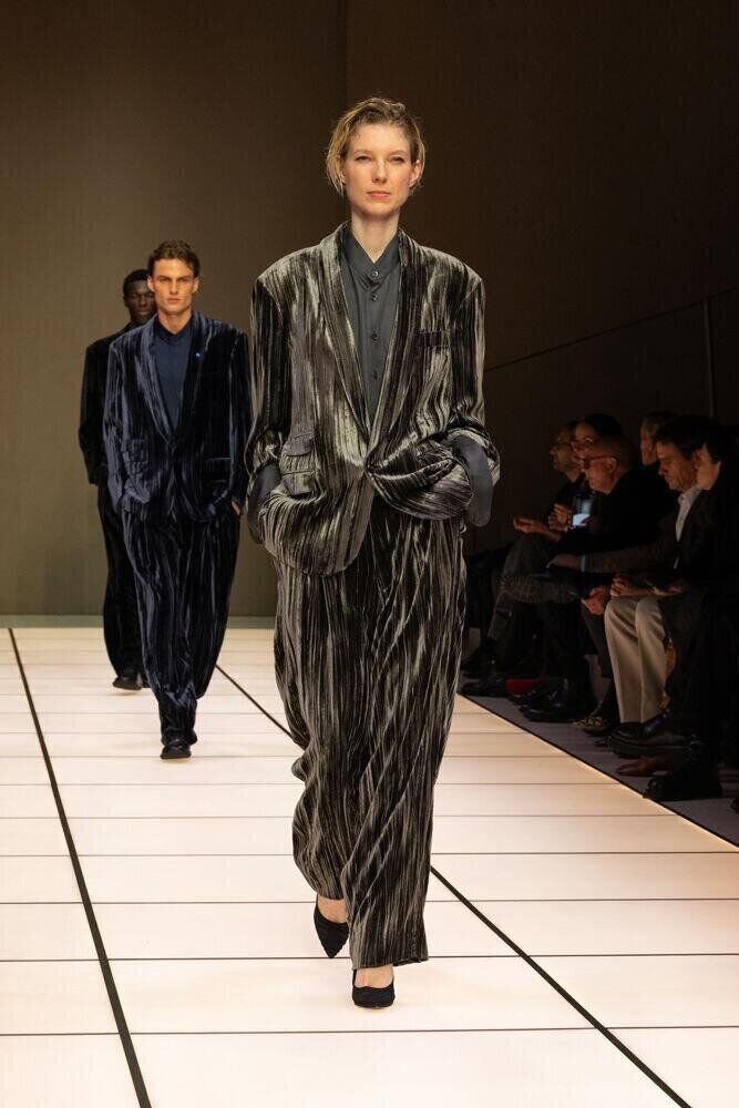 Le défilé Giorgio Armani automne-hiver 2026-2027 à la Fashion Week de Milan
