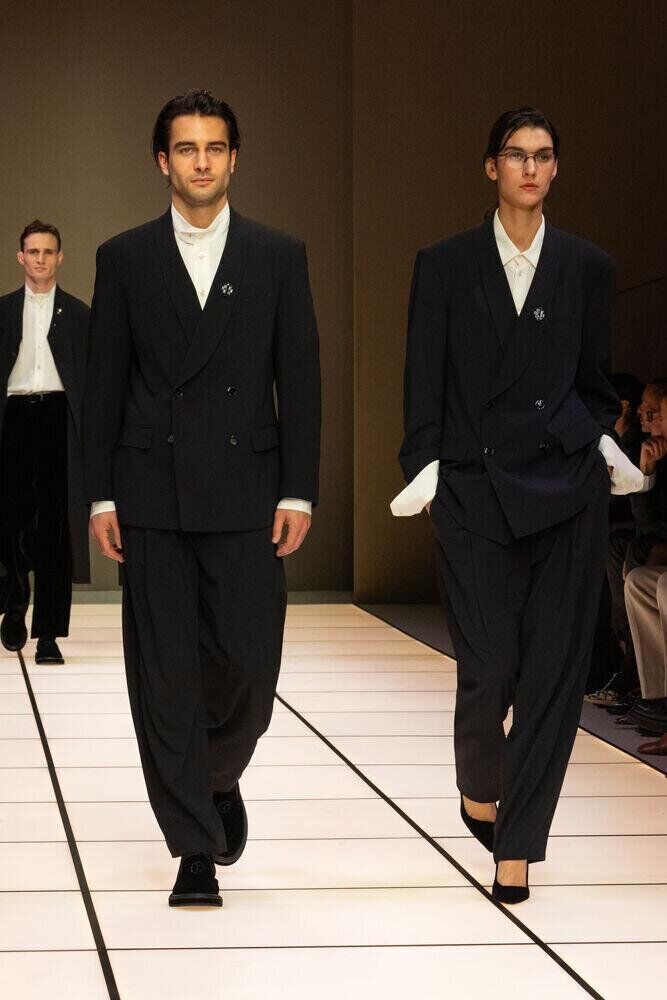Le défilé Giorgio Armani automne-hiver 2026-2027 à la Fashion Week de Milan