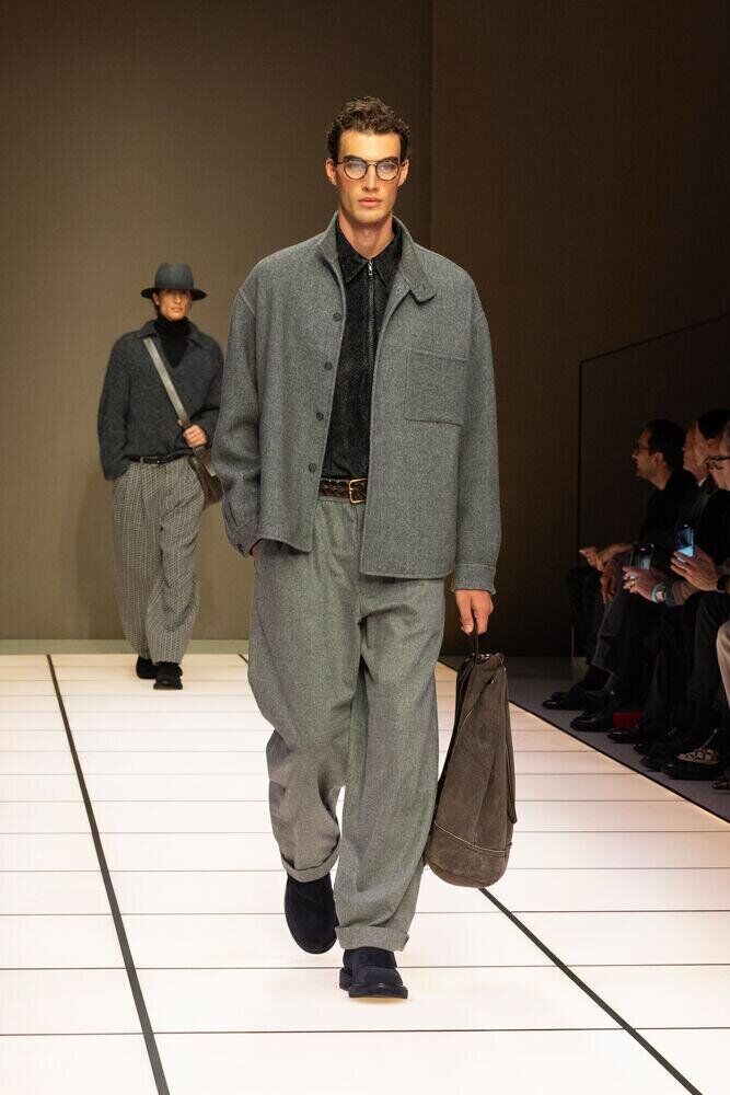 Le défilé Giorgio Armani homme automne-hiver 2026-2027 à la Fashion Week de Milan
