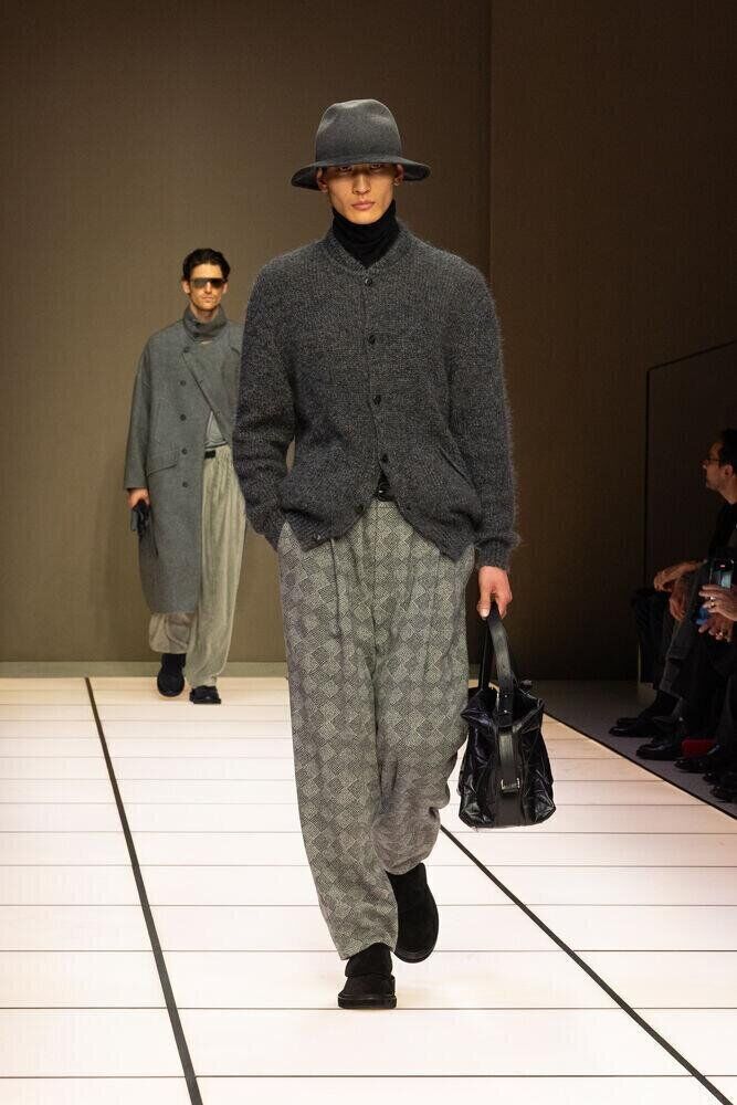 Le défilé Giorgio Armani homme automne-hiver 2026-2027 à la Fashion Week de Milan