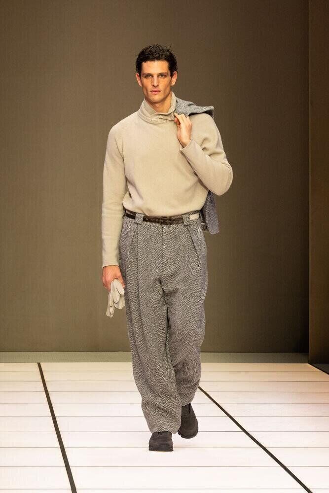 Le défilé Giorgio Armani homme automne-hiver 2026-2027 à la Fashion Week de Milan
