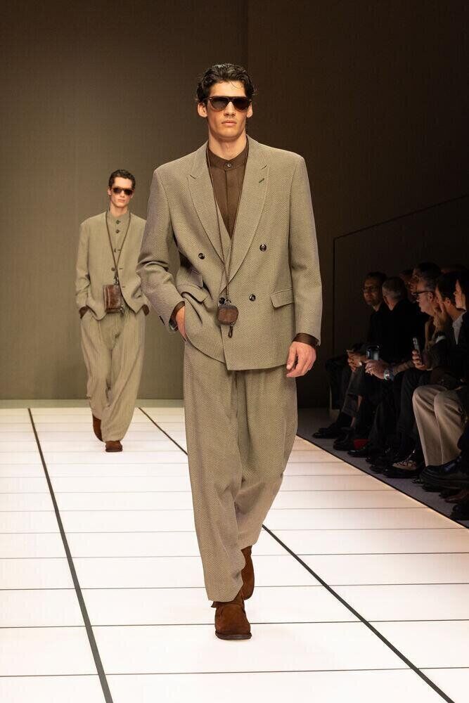 Le défilé Giorgio Armani homme automne-hiver 2026-2027 à la Fashion Week de Milan
