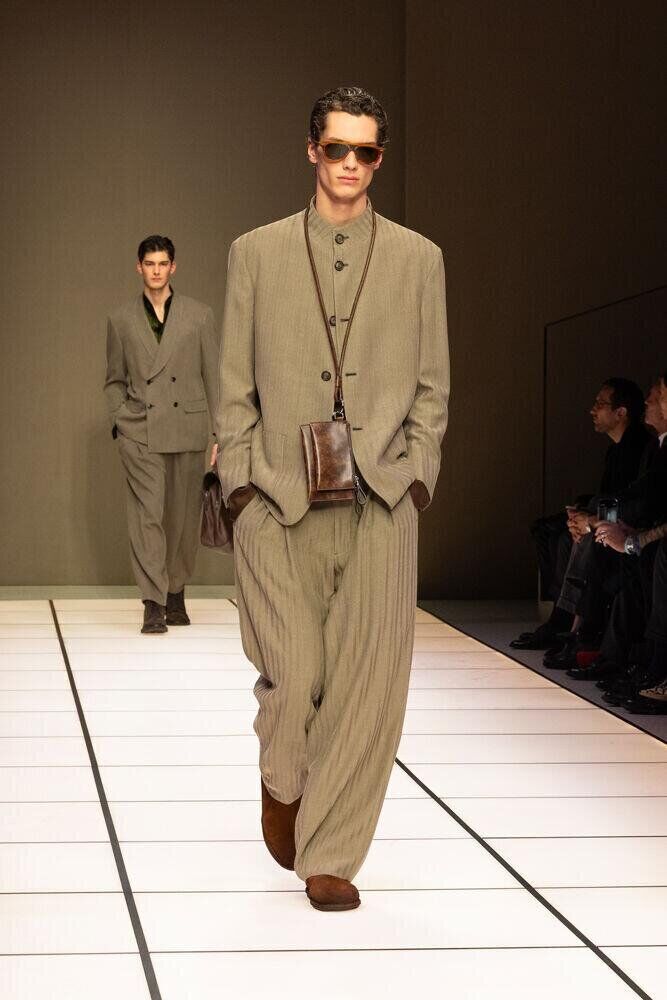 Le défilé Giorgio Armani homme automne-hiver 2026-2027 à la Fashion Week de Milan