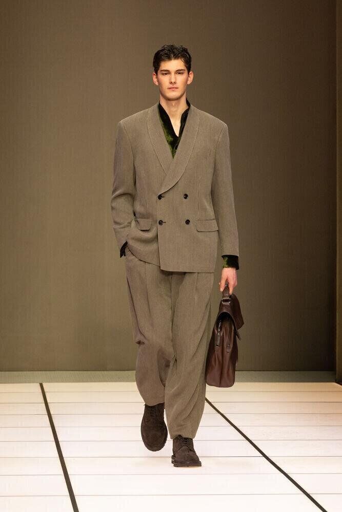 Le défilé Giorgio Armani homme automne-hiver 2026-2027 à la Fashion Week de Milan