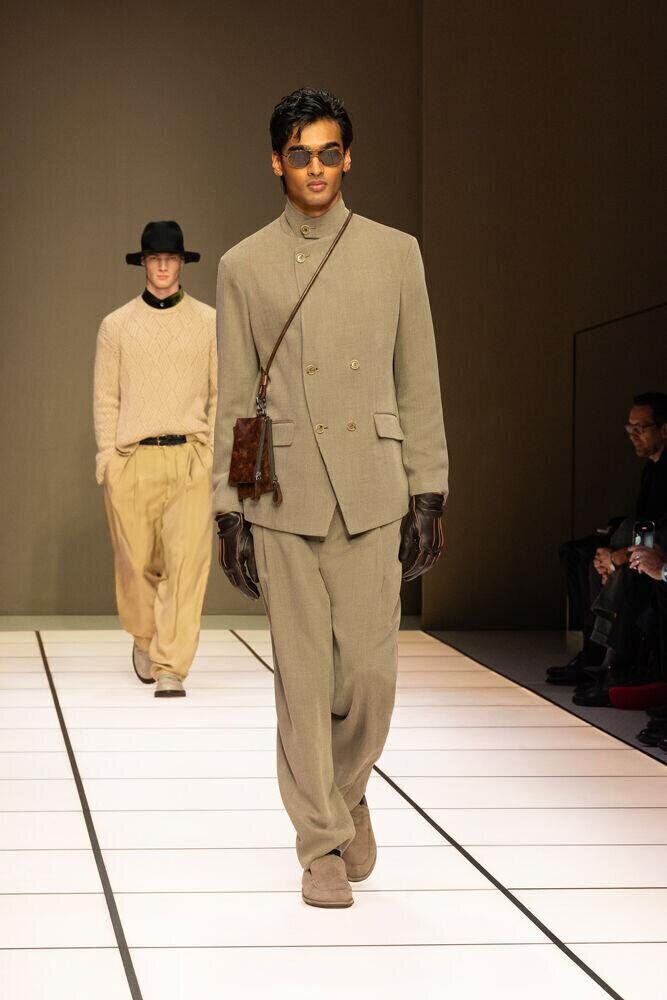 Le défilé Giorgio Armani homme automne-hiver 2026-2027 à la Fashion Week de Milan