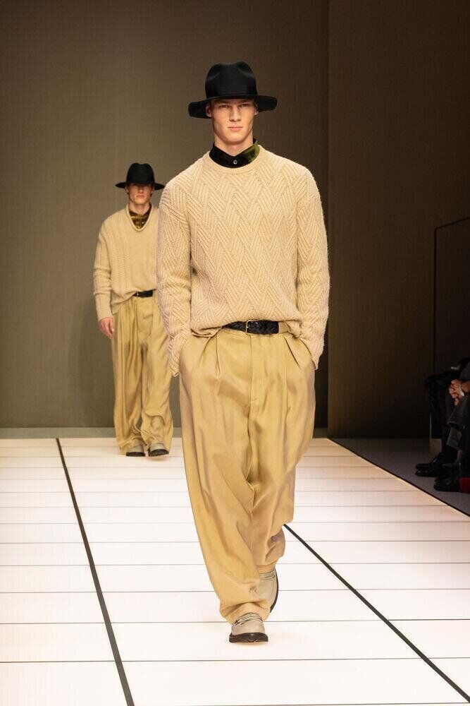 Le défilé Giorgio Armani homme automne-hiver 2026-2027 à la Fashion Week de Milan