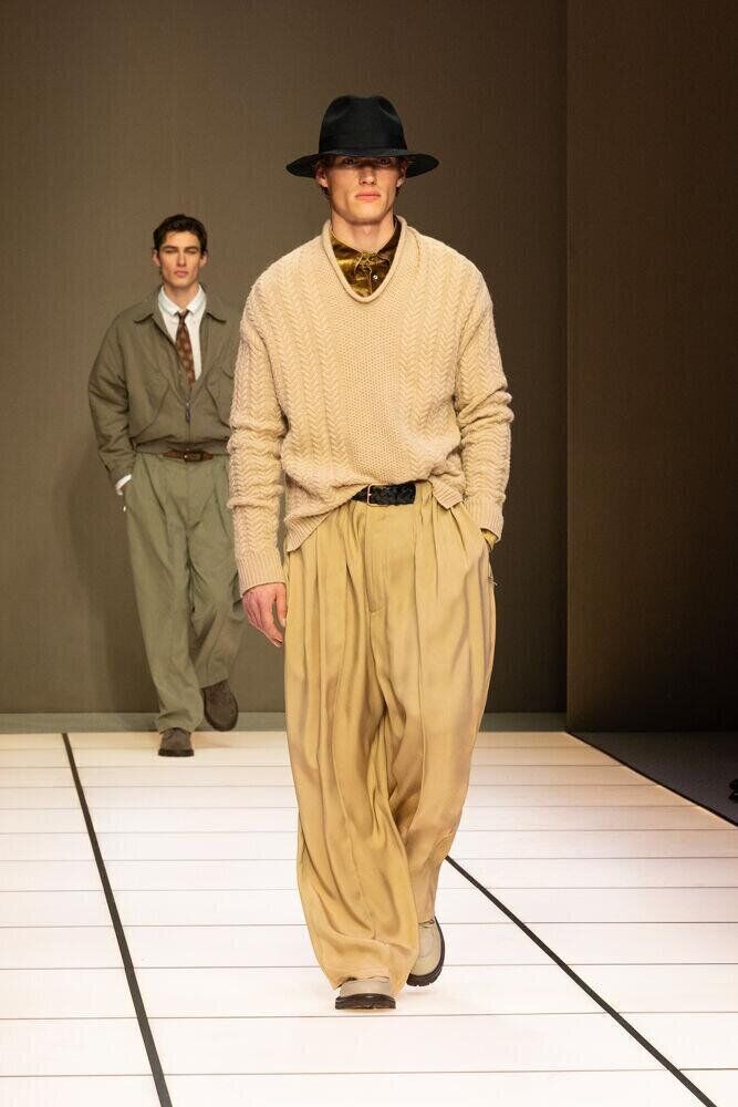 Le défilé Giorgio Armani homme automne-hiver 2026-2027 à la Fashion Week de Milan