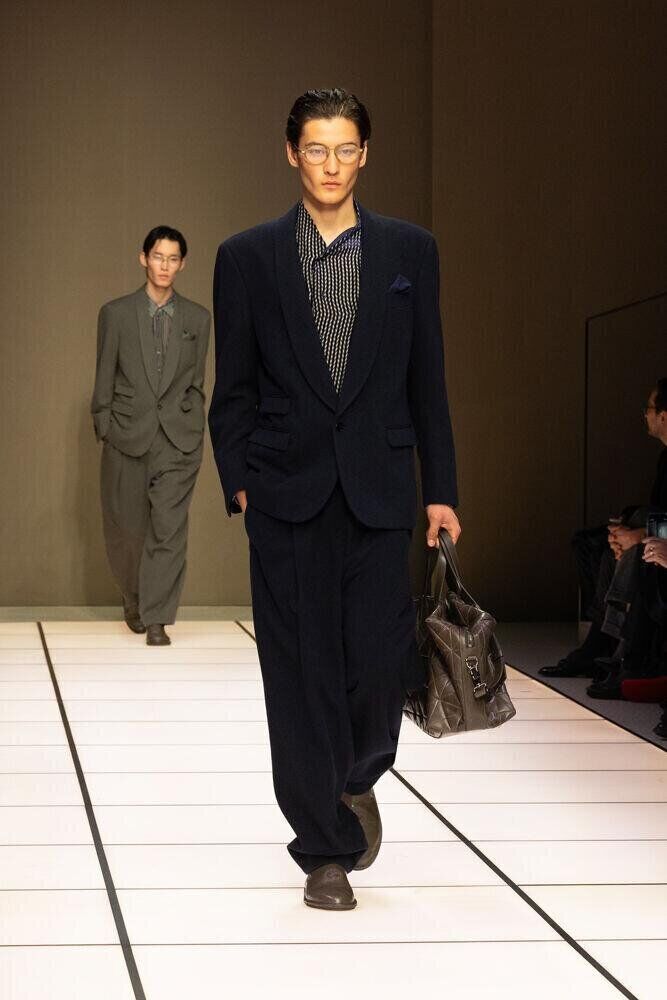 Le défilé Giorgio Armani homme automne-hiver 2026-2027 à la Fashion Week de Milan