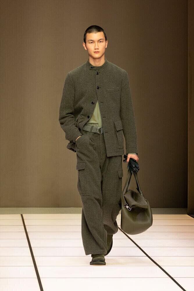 Le défilé Giorgio Armani homme automne-hiver 2026-2027 à la Fashion Week de Milan