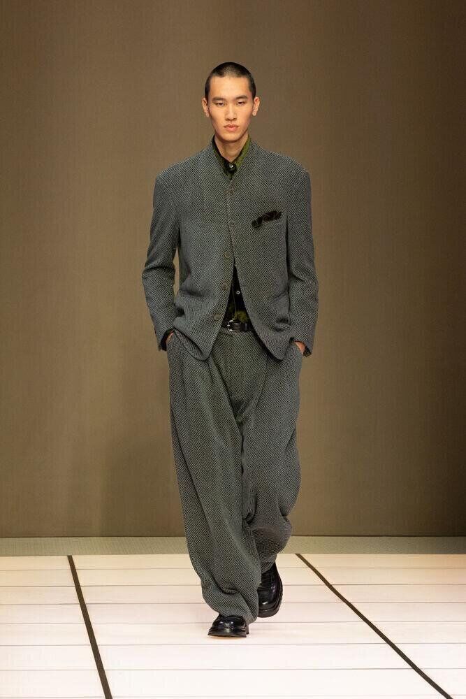 Le défilé Giorgio Armani homme automne-hiver 2026-2027 à la Fashion Week de Milan