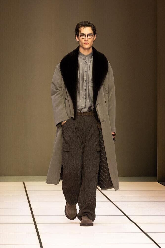 Le défilé Giorgio Armani homme automne-hiver 2026-2027 à la Fashion Week de Milan