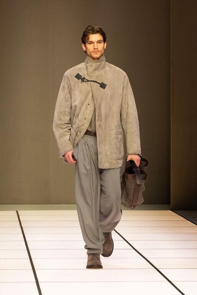 Le défilé Giorgio Armani homme automne-hiver 2026-2027 à la Fashion Week de Milan