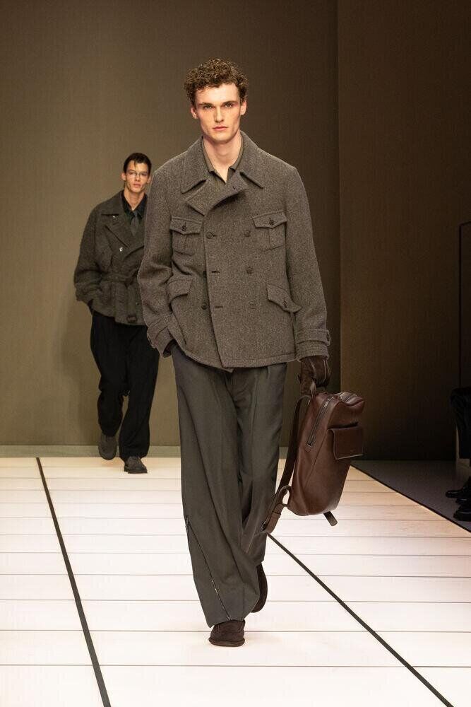 Le défilé Giorgio Armani homme automne-hiver 2026-2027 à la Fashion Week de Milan