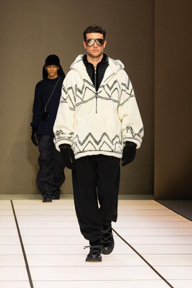 Le défilé Giorgio Armani homme automne-hiver 2026-2027 à la Fashion Week de Milan