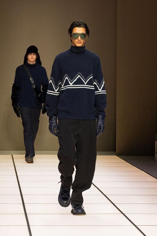 Le défilé Giorgio Armani homme automne-hiver 2026-2027 à la Fashion Week de Milan