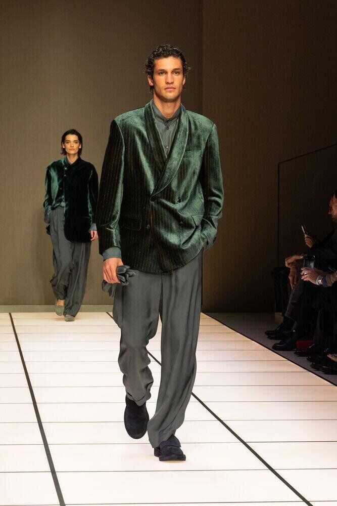 Le défilé Giorgio Armani automne-hiver 2026-2027 à la Fashion Week de Milan