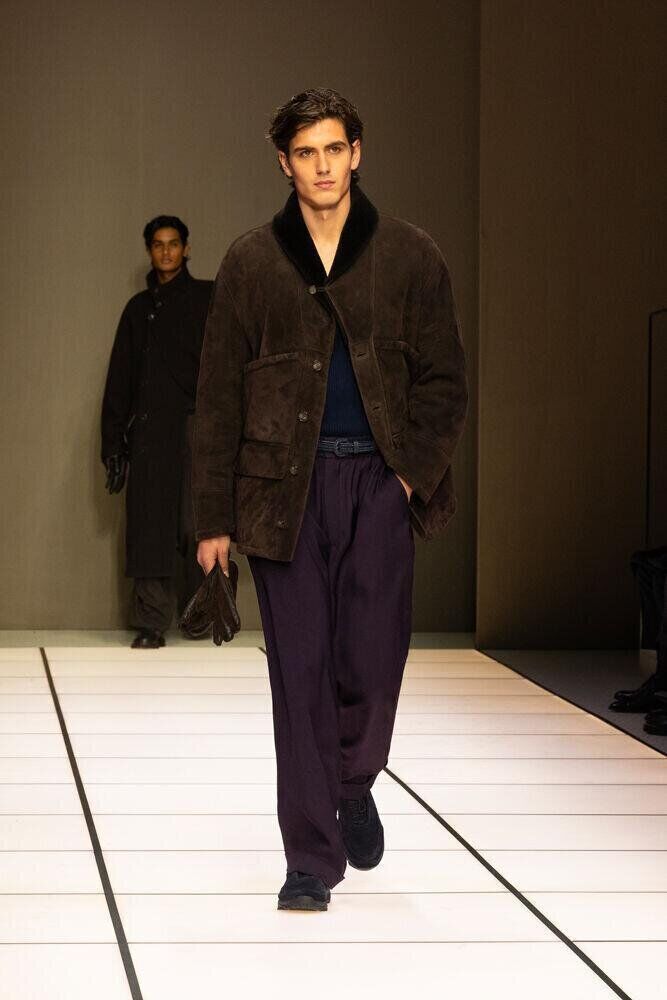 Le défilé Giorgio Armani homme automne-hiver 2026-2027 à la Fashion Week de Milan
