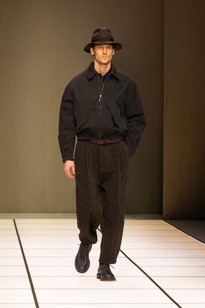 Le défilé Giorgio Armani homme automne-hiver 2026-2027 à la Fashion Week de Milan