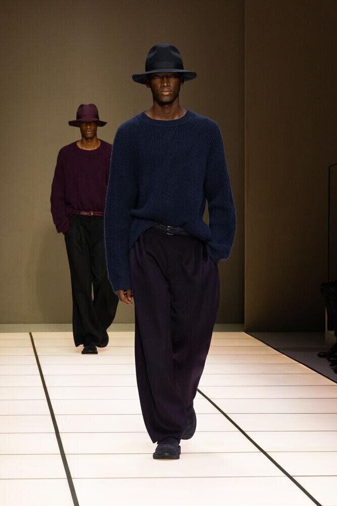 Le défilé Giorgio Armani homme automne-hiver 2026-2027 à la Fashion Week de Milan