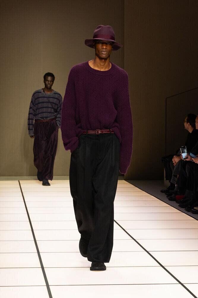 Le défilé Giorgio Armani homme automne-hiver 2026-2027 à la Fashion Week de Milan