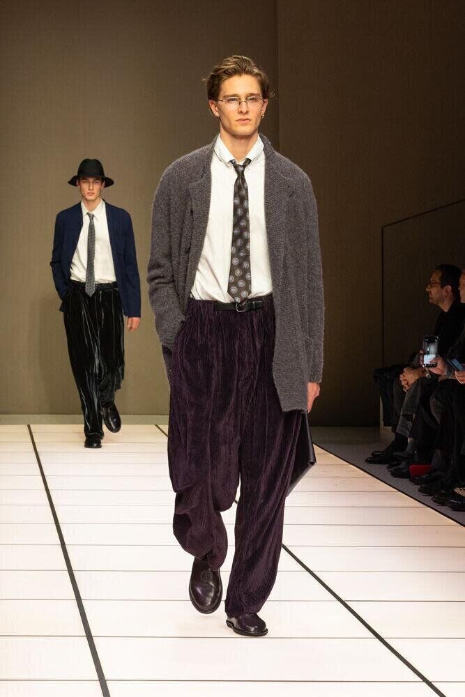 Le défilé Giorgio Armani homme automne-hiver 2026-2027 à la Fashion Week de Milan