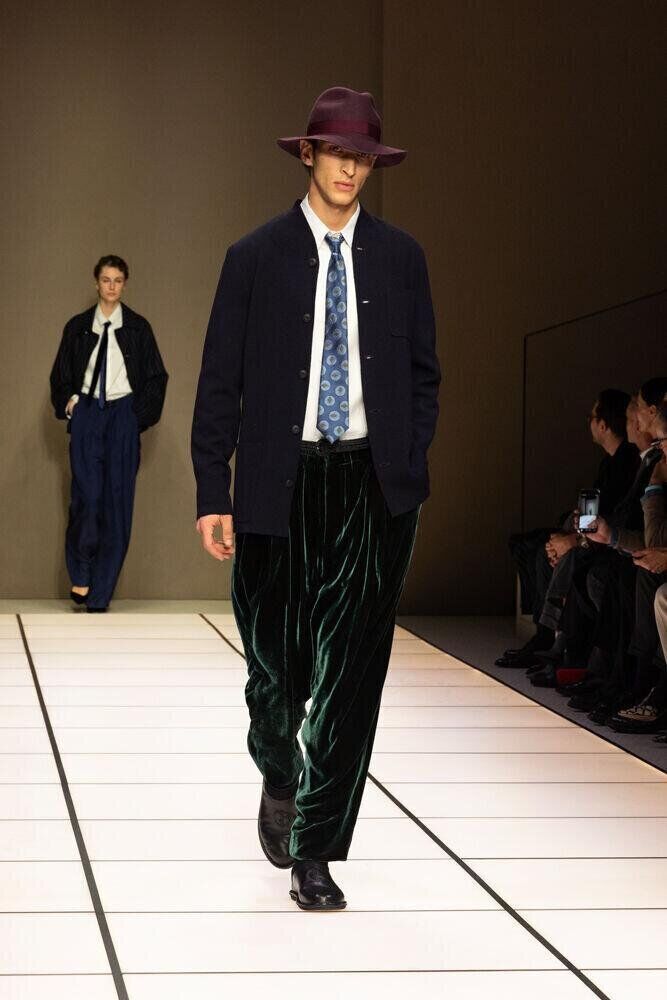 Le défilé Giorgio Armani homme automne-hiver 2026-2027 à la Fashion Week de Milan