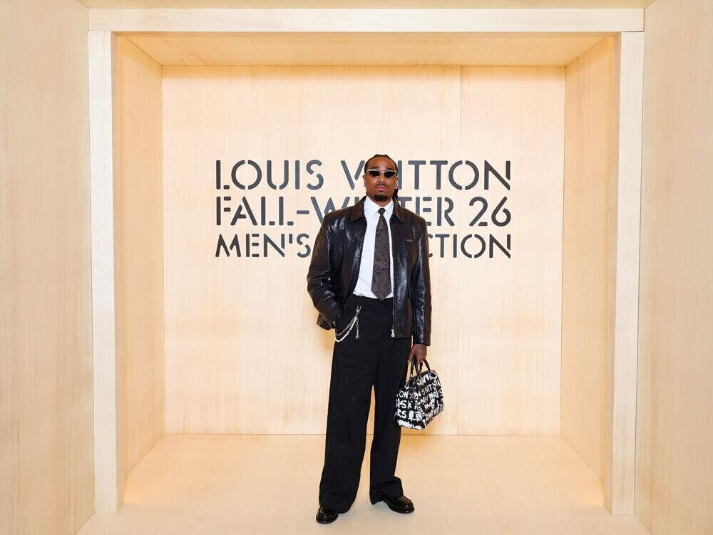 Quavo au défilé Louis Vuitton homme automne-hiver 2026-2027