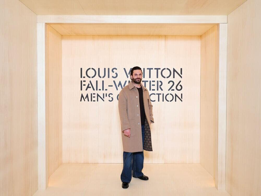 Pio Marmaï au défilé Louis Vuitton homme automne-hiver 2026-2027